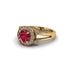 Radiant Ruby Halo Gold Engagement Ring - Madilyn No. 10 image 2