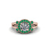 Radiant Diamond Halo Gold Engagement Ring - Madilyn No. 17 image 2