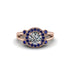Radiant Diamond Halo Gold Engagement Ring - Madilyn No. 62 image 2