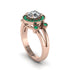 Radiant Diamond Halo Gold Engagement Ring - Madilyn No. 17 image 1