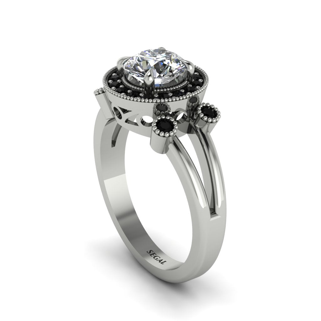 Radiant Diamond Halo Gold Engagement Ring - Madilyn No. 33