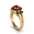 Radiant Ruby Halo Gold Engagement Ring - Madilyn No. 40 image 1