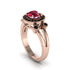 Radiant Ruby Halo Gold Engagement Ring - Madilyn No. 41 image 1