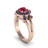 Radiant Ruby Halo Gold Engagement Ring - Madilyn No. 71 image 1