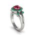 Radiant Ruby Halo Gold Engagement Ring - Madilyn No. 27 image 1