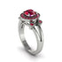 Radiant Ruby Halo Gold Engagement Ring - Madilyn No. 57 image 1