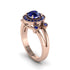 Radiant Sapphire Halo Gold Engagement Ring - Madilyn No. 74 image 1