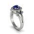 Radiant Sapphire Halo Gold Engagement Ring - Madilyn No. 15 image 1