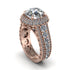 Diamond Radiant Majesty Pave Engagement Ring - Cataleya No. 2 image 1