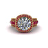 Diamond Radiant Majesty Pave Engagement Ring - Cataleya No. 46 image 2