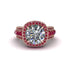 Diamond Radiant Majesty Pave Engagement Ring - Cataleya No. 47 image 2