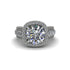 Diamond Radiant Majesty Pave Engagement Ring - Cataleya No. 3 image 2