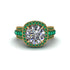 Diamond Radiant Majesty Pave Engagement Ring - Cataleya No. 16 image 2