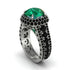 Emerald Radiant Majesty Pave Engagement Ring - Cataleya No. 36 image 1