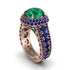 Emerald Radiant Majesty Pave Engagement Ring - Cataleya No. 65 image 1
