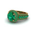 Emerald Radiant Majesty Pave Engagement Ring - Cataleya No. 19 image 3