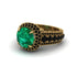 Emerald Radiant Majesty Pave Engagement Ring - Cataleya No. 34 image 3