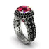 Ruby Radiant Majesty Pave Engagement Ring - Cataleya No. 42 image 1