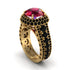 Ruby Radiant Majesty Pave Engagement Ring - Cataleya No. 40 image 1