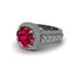 Ruby Radiant Majesty Pave Engagement Ring - Cataleya No. 12 image 3