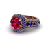 Ruby Radiant Majesty Pave Engagement Ring - Cataleya No. 71 image 3