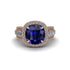 Sapphire Radiant Majesty Pave Engagement Ring - Cataleya No. 14 image 2
