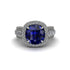 Sapphire Radiant Majesty Pave Engagement Ring - Cataleya No. 15 image 2