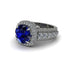 Sapphire Radiant Majesty Pave Engagement Ring - Cataleya No. 15 image 3