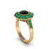Black Diamond Radiant Majesty Engagement Ring - Francesca No. 22 image 2