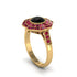 Black Diamond Radiant Majesty Engagement Ring - Francesca No. 52 image 2