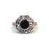 Black Diamond Radiant Majesty Engagement Ring - Francesca No. 8 image 3