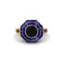 Black Diamond Radiant Majesty Engagement Ring - Francesca No. 67 image 3