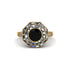 Black Diamond Radiant Majesty Engagement Ring - Francesca No. 7 image 3