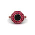 Black Diamond Radiant Majesty Engagement Ring - Francesca No. 53 image 3