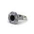 Black Diamond Radiant Majesty Engagement Ring - Francesca No. 9 image 1