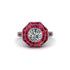 Diamond Radiant Majesty Engagement Ring - Francesca No. 48 image 3