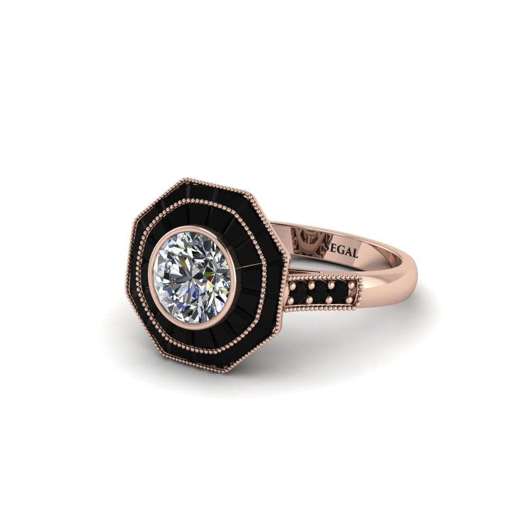 Diamond Radiant Majesty Engagement Ring - Francesca No. 32