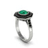 Emerald Radiant Majesty Engagement Ring - Francesca No. 36 image 2
