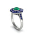 Emerald Radiant Majesty Engagement Ring - Francesca No. 66 image 2