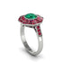 Emerald Radiant Majesty Engagement Ring - Francesca No. 51 image 2