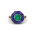 Emerald Radiant Majesty Engagement Ring - Francesca No. 65 image 3