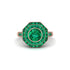 Emerald Radiant Majesty Engagement Ring - Francesca No. 20 image 3