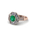 Emerald Radiant Majesty Engagement Ring - Francesca No. 5 image 1