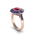 Ruby Radiant Majesty Engagement Ring - Francesca No. 71 image 2