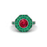 Ruby Radiant Majesty Engagement Ring - Francesca No. 27 image 3