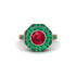 Ruby Radiant Majesty Engagement Ring - Francesca No. 26 image 3