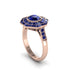Sapphire Radiant Majesty Engagement Ring - Francesca No. 74 image 2