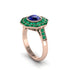 Sapphire Radiant Majesty Engagement Ring - Francesca No. 29 image 2