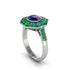 Sapphire Radiant Majesty Engagement Ring - Francesca No. 30 image 2