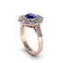 Sapphire Radiant Majesty Engagement Ring - Francesca No. 14 image 2